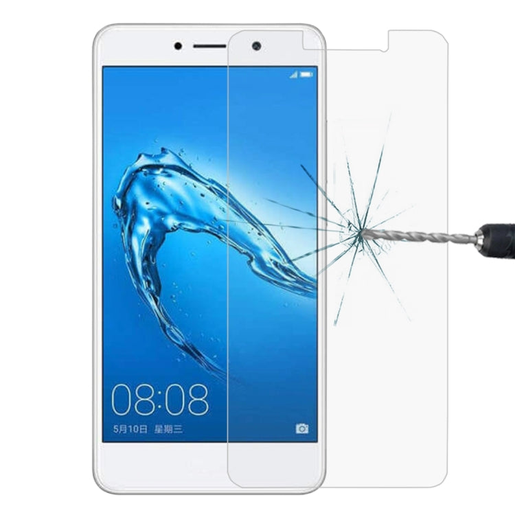 For Huawei Y7 0.3mm 9H Surface Hardness 2.5D Explosion-proof Non-full Screen Tempered Glass Screen Film, For Y7 (1 PC)