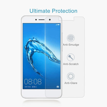 For Huawei Y7 0.3mm 9H Surface Hardness 2.5D Explosion-proof Non-full Screen Tempered Glass Screen Film, For Y7 (1 PC)