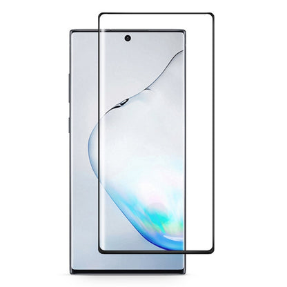Película de vidrio templado con borde curvo 3D para Galaxy Note 10, compatible con desbloqueo por huella dactilar (1 unidad)