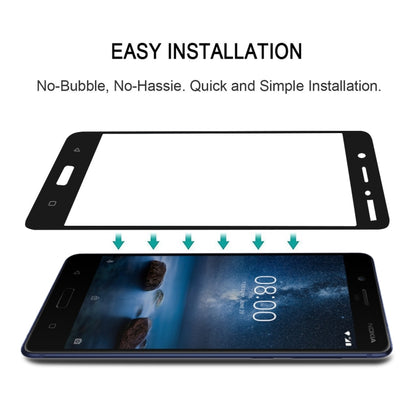 25 PCS Full Glue Full Cover Screen Protector Tempered Glass film for Nokia 5, For Nokia 5