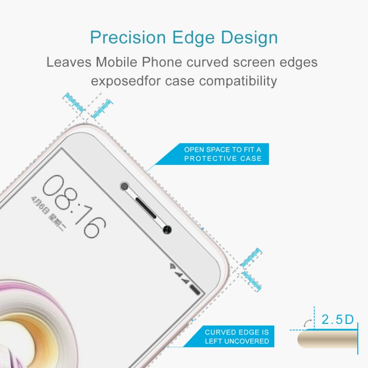 For Xiaomi Redmi 5A 0.26mm 9H Surface Hardness 2.5D Curved Edge Tempered Glass Screen Protector, For Redmi 5A