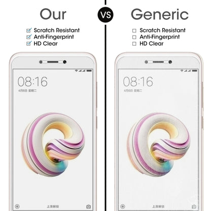 For Xiaomi Redmi 5A 0.26mm 9H Surface Hardness 2.5D Curved Edge Tempered Glass Screen Protector, For Redmi 5A