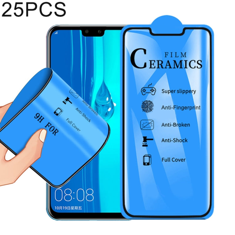25 PCS 2.5D Full Glue Full Cover Ceramics Film for Huawei P Smart Z / Y9 Prime (2019), For Huawei P Smart Z / Y9 Prime (2019) (25 PCS)