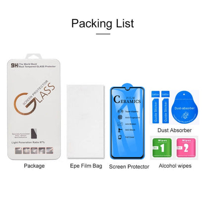 Película cerâmica 2.5D com cola total e cobertura completa para Huawei P30 (1 unidade)