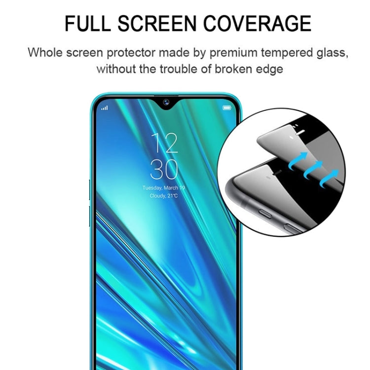 25 PCS For OPPO Realme 5 Pro Full Glue Full Cover Screen Protector Tempered Glass Film, For OPPO Realme 5 Pro(25 PCS)