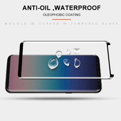 mocolo 0.33mm 9H 3D Full Glue Curved Tempered Glass Film for Galaxy S9, For Galaxy S9