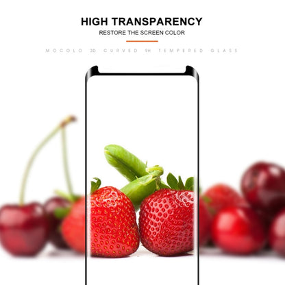 mocolo 0.33mm 9H 3D Full Glue Curved Tempered Glass Film for Galaxy S9, For Galaxy S9