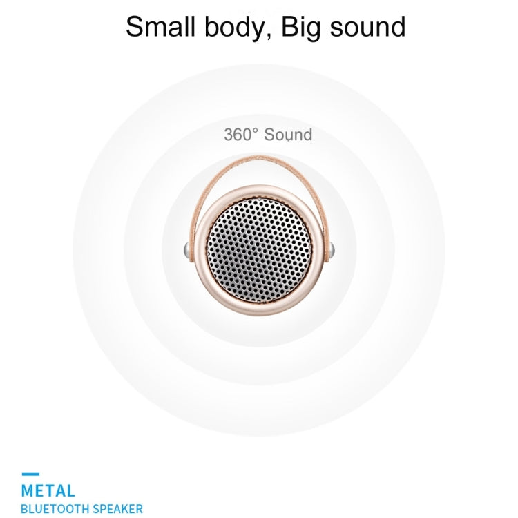 Altavoz portátil A056 para exteriores, de metal, con Bluetooth V4.1, micrófono, manos libres y entrada auxiliar.