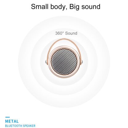 Altavoz portátil A056 para exteriores, de metal, con Bluetooth V4.1, micrófono, manos libres y entrada auxiliar.