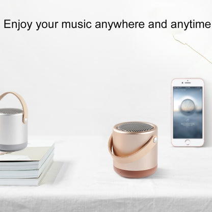 Altavoz portátil A056 para exteriores, de metal, con Bluetooth V4.1, micrófono, manos libres y entrada auxiliar.