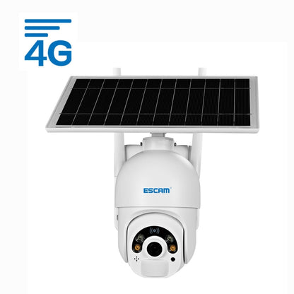 Câmara IP ESCAM QF450 HD 1080P 4G (Versão EUA) com alimentação solar, sem necessidade de cartão de memória, compatível com áudio bidirecional, deteção de movimento PIR, visão noturna e entrada para cartão TF.