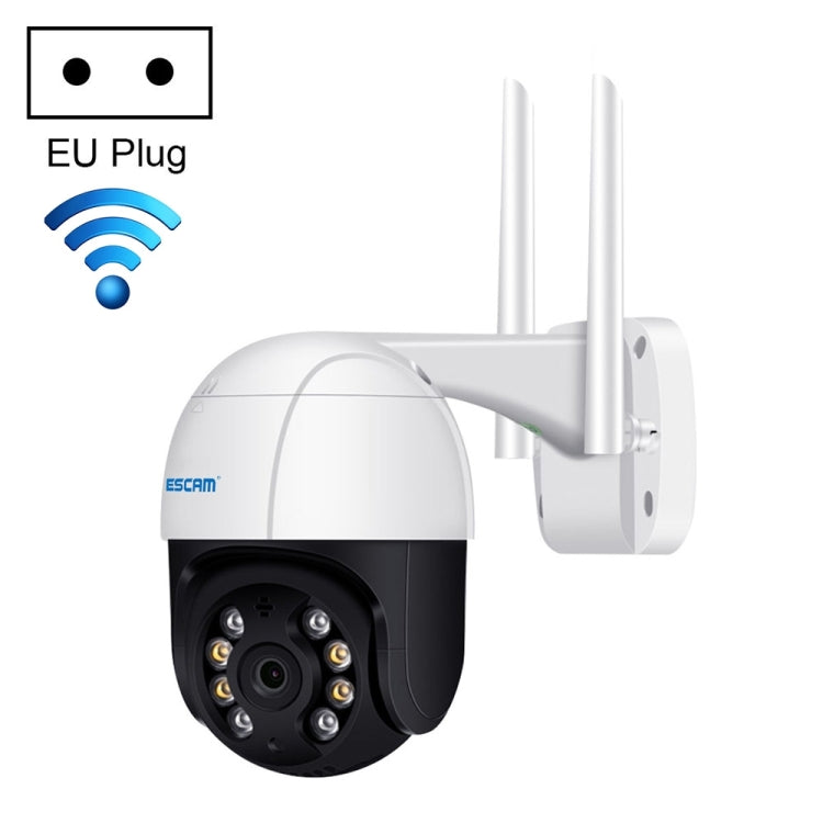 ESCAM QF218 1080P Pan/Tilt AI Humanoid Detection IP66 Waterproof WiFi IP Camera, Compatible con ONVIF / Visión nocturna / Tarjeta TF / Audio bidireccional, Enchufe estadounidense, NC1228AU, NC1228EU, NC1228UK, NC1228US