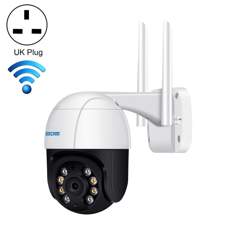 ESCAM QF218 1080P Pan/Tilt AI Humanoid Detection IP66 Waterproof WiFi IP Camera, Compatible con ONVIF / Visión nocturna / Tarjeta TF / Audio bidireccional, Enchufe estadounidense, NC1228AU, NC1228EU, NC1228UK, NC1228US