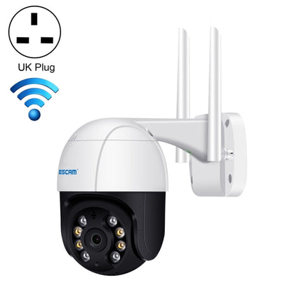 ESCAM QF218 1080P Pan/Tilt AI Humanoid Detection IP66 Waterproof WiFi IP Camera, Compatible con ONVIF / Visión nocturna / Tarjeta TF / Audio bidireccional, Enchufe estadounidense, NC1228AU, NC1228EU, NC1228UK, NC1228US