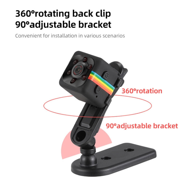 Cámara deportiva SQ11 Mini DV HD 1080P con 6 LED y soporte, detección de movimiento, visión nocturna por infrarrojos y tarjeta TF. SQ11 1080P 6 LED (negro), SQ11 1080P 6 LED (azul) y SQ11 1080P 6 LED (rojo).