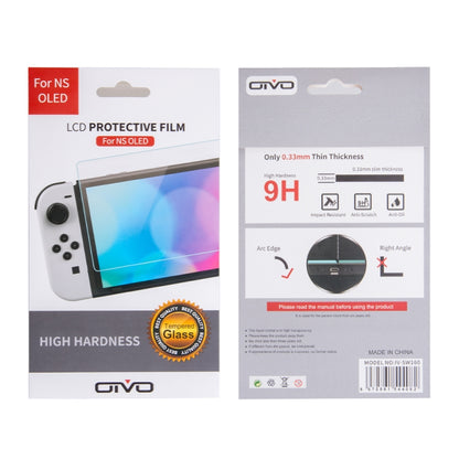Película de vidrio templado OIVO IV-SW160 de 0,33 mm de grosor y dureza 9H para Nintendo Switch OLED (IV-SW160)