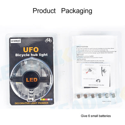 A108 Bicycle Decor Waterproof Flower Drum Lamp Dazzle Warning Lamp, Size: 9.5*1.7cm, A108 Warning Lamp