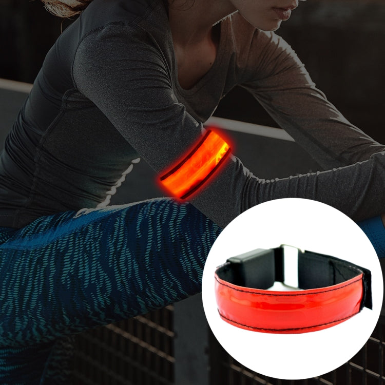 LED Flash Safety Reflective Nylon Light Rechargeable Sports Wrist Belt, Rechargeable Green, Rechargeable Blue, Rechargeable Red, Rechargeable Yellow