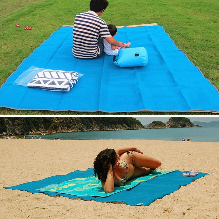 Sand Free Mat Lightweight Foldable Outdoor Picnic Mattress Camping Cushion Beach Mat, Size: 2x2m, 2 x 2m(Pink), 2 x 2m(Green), 200x200m Blue