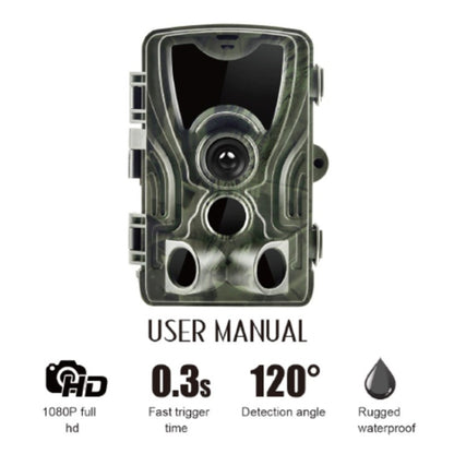 HC801A 8MP Waterproof IP65 IR Night Vision Security Hunting Trail Camera, Novatek 96650 Program, 120 Degree Wide Angle, 110 Degree PIR Sensing Angle, HC801A