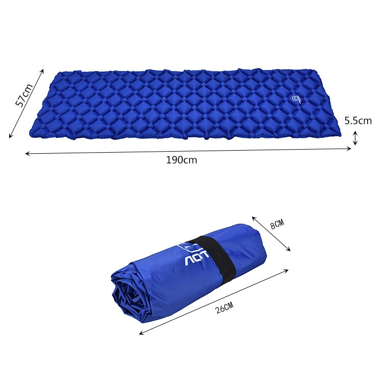 Aotu AT6241 Outdoor Camping Inflatable Cushion TPU Air Mattress, Size: 190x57x5.5cm, Size: 190x57x5.5cm (Green), Size: 190x57x5.5cm (Blue)