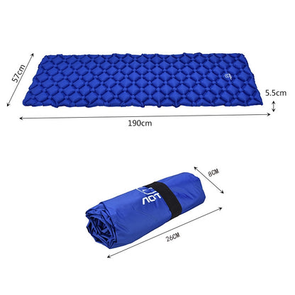 Aotu AT6241 Outdoor Camping Inflatable Cushion TPU Air Mattress, Size: 190x57x5.5cm, Size: 190x57x5.5cm (Green), Size: 190x57x5.5cm (Blue)