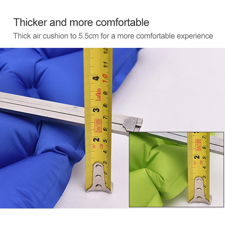 Aotu AT6241 Outdoor Camping Inflatable Cushion TPU Air Mattress, Size: 190x57x5.5cm, Size: 190x57x5.5cm (Green), Size: 190x57x5.5cm (Blue)