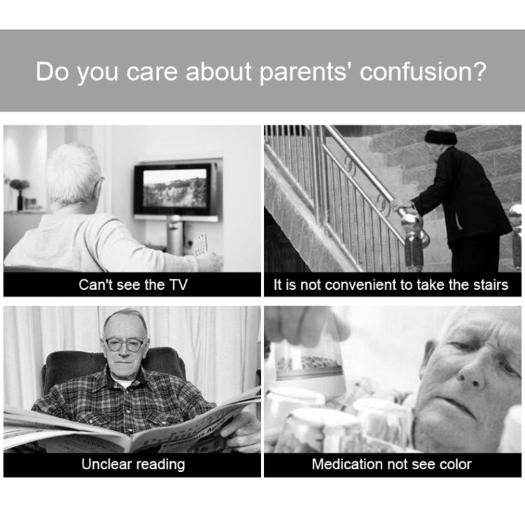 Gafas para presbicia con lentes de película azul anti-rayos azules sin montura, +2.00D, +2.00D