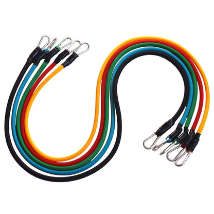 Portable Latex Chest Expander Pull Rope Crossfit Muscle Training Resistance Cable Rope Trainer Set Fitness Resistance Bands, Rope Length: 1m, Random Color Delivery, Latex Pull Rope