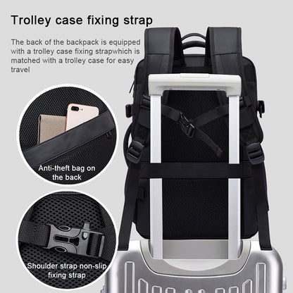 BANGE Business Backpack Men Travel Waterproof Large Capacity Computer Shoulders Bag, Business Backpack (Pink), Business Backpack (Blue), Business Backpack (Black)