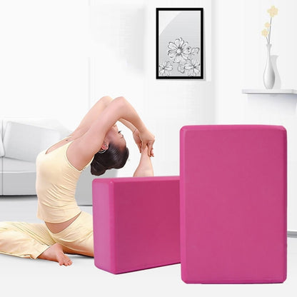 High Density Yoga Block Foam Brick Women Home Exercise Fitness Health Gym Practice Tool, Size:23*15*7.5cm, 23 x 15 x 7.5cm Purple