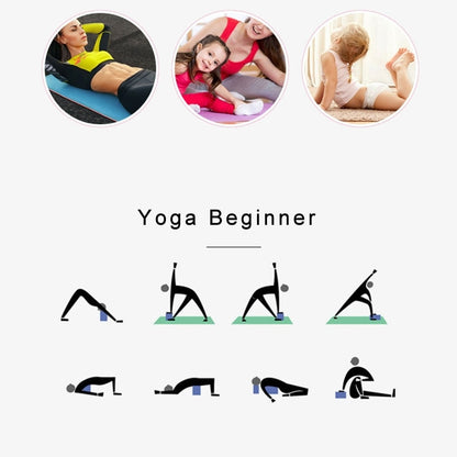 High Density Yoga Block Foam Brick Women Home Exercise Fitness Health Gym Practice Tool, Size:23*15*7.5cm, 23 x 15 x 7.5cm Purple