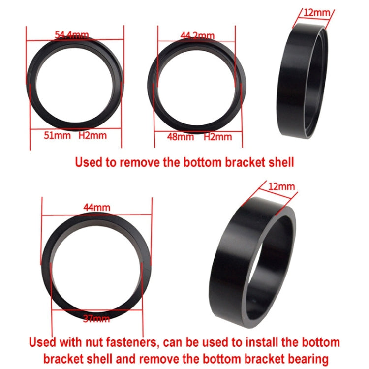BIKERSAY BT040S3 Bicycle Press-in Type Axis Bracket Static Installation Removal Tool Set, Simple Edition, BT040S3