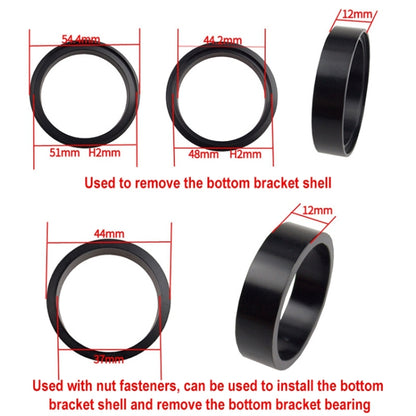 BIKERSAY BT040S3 Bicycle Press-in Type Axis Bracket Static Installation Removal Tool Set, Simple Edition, BT040S3
