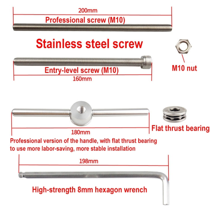 BIKERSAY BT040S3 Bicycle Press-in Type Axis Bracket Static Installation Removal Tool Set, Simple Edition, BT040S3