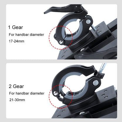 Rotatable PVC Motorcycle Bicycle Handlebar Mount Mobile Phone Holder, Handlebar Holder A