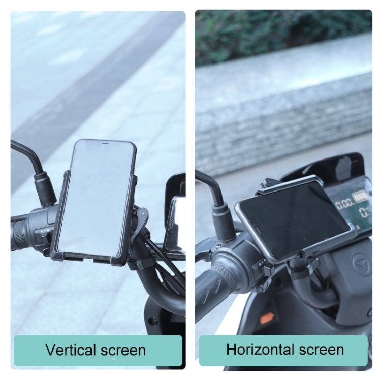 Rotatable PVC Motorcycle Bicycle Handlebar Mount Mobile Phone Holder, Handlebar Holder A