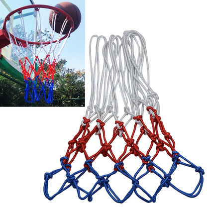 Regular Edition Polyester Rope Basketball Frame Net (White Red Blue), Regular Edition