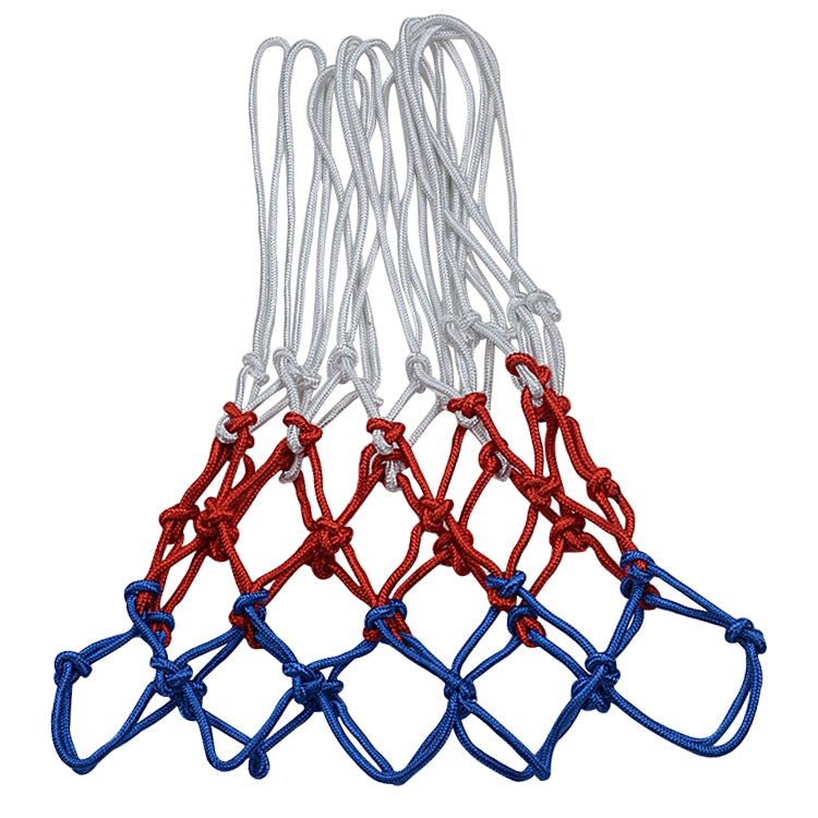 Regular Edition Polyester Rope Basketball Frame Net (White Red Blue), Regular Edition