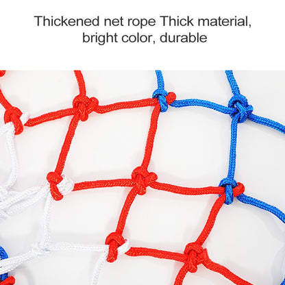 Regular Edition Polyester Rope Basketball Frame Net (White Red Blue), Regular Edition