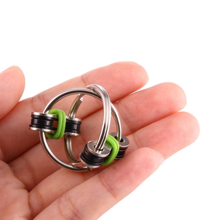 4pcs Key Ring Tri-Spinner Anti Anxiety EDC Toy for Autism ADHD