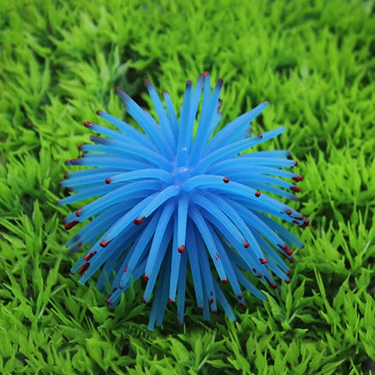 Aquarium Articles Decoration TPR Simulation Sea Urchin Ball Coral with Point, Size: L, Diameter: 13cm, 13cm
