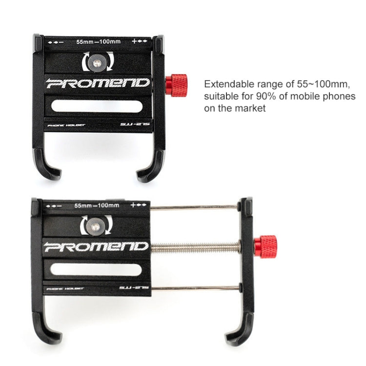 PROMEND SJJ-275 Soporte para teléfono de bicicleta de aleación de aluminio para manillar, SJJ-275