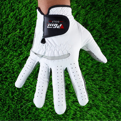 PGM Right Hand Sheepskin Anti-slip Particle Golf Men Gloves, Size: 25#, Size: 25#