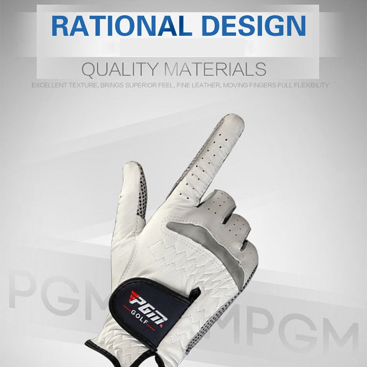 PGM Right Hand Sheepskin Anti-slip Particle Golf Men Gloves, Size: 25#, Size: 25#