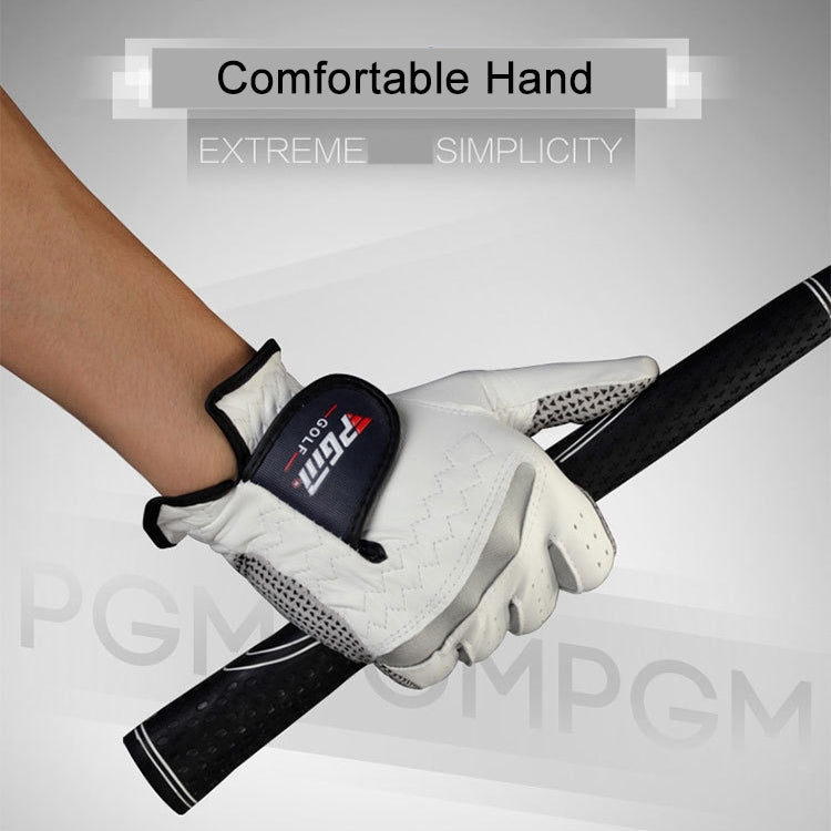 PGM Right Hand Sheepskin Anti-slip Particle Golf Men Gloves, Size: 25#, Size: 25#