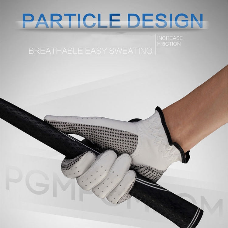 PGM Right Hand Sheepskin Anti-slip Particle Golf Men Gloves, Size: 25#, Size: 25#