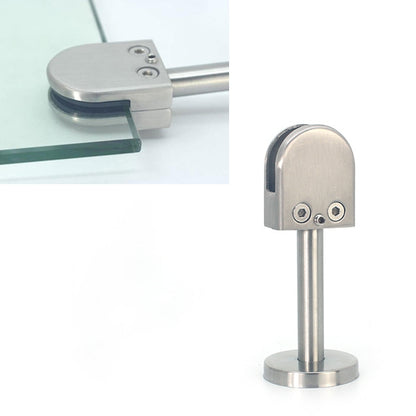 Clip de fijación para soporte de boca de pez de vidrio de acero inoxidable 201 con varilla de 14 x 100 mm. Especificación: S, S, con varilla de 14 x 100 mm.