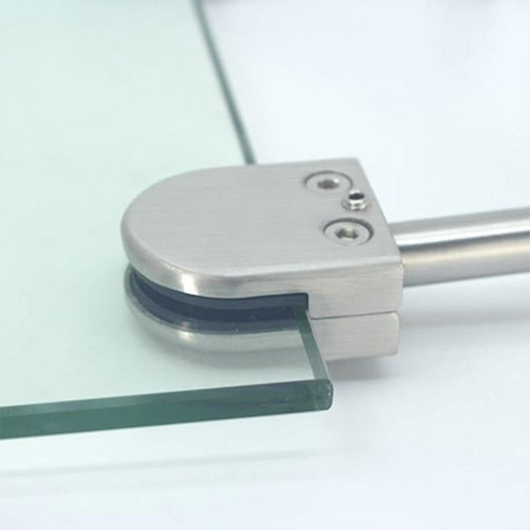 Clip de fijación para soporte de boca de pez de vidrio de acero inoxidable 201 con varilla de 14 x 100 mm. Especificación: S, S, con varilla de 14 x 100 mm.