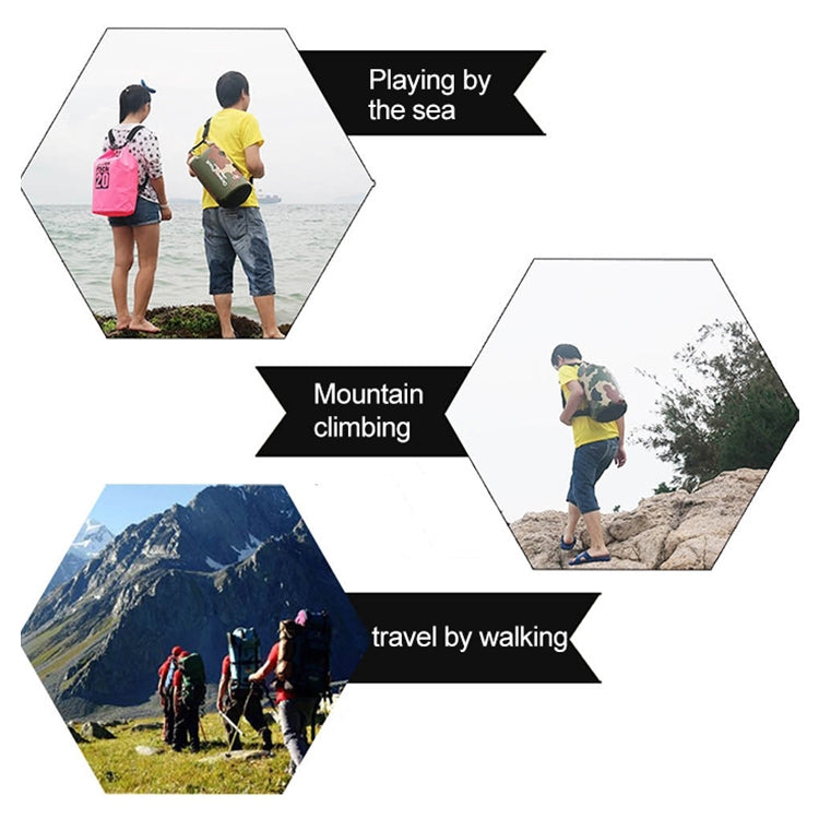 Bolsa impermeable para exteriores, tipo barril de PVC, capacidad: 2 L, rosa, verde, azul cielo, amarillo, negro, azul oscuro y naranja.